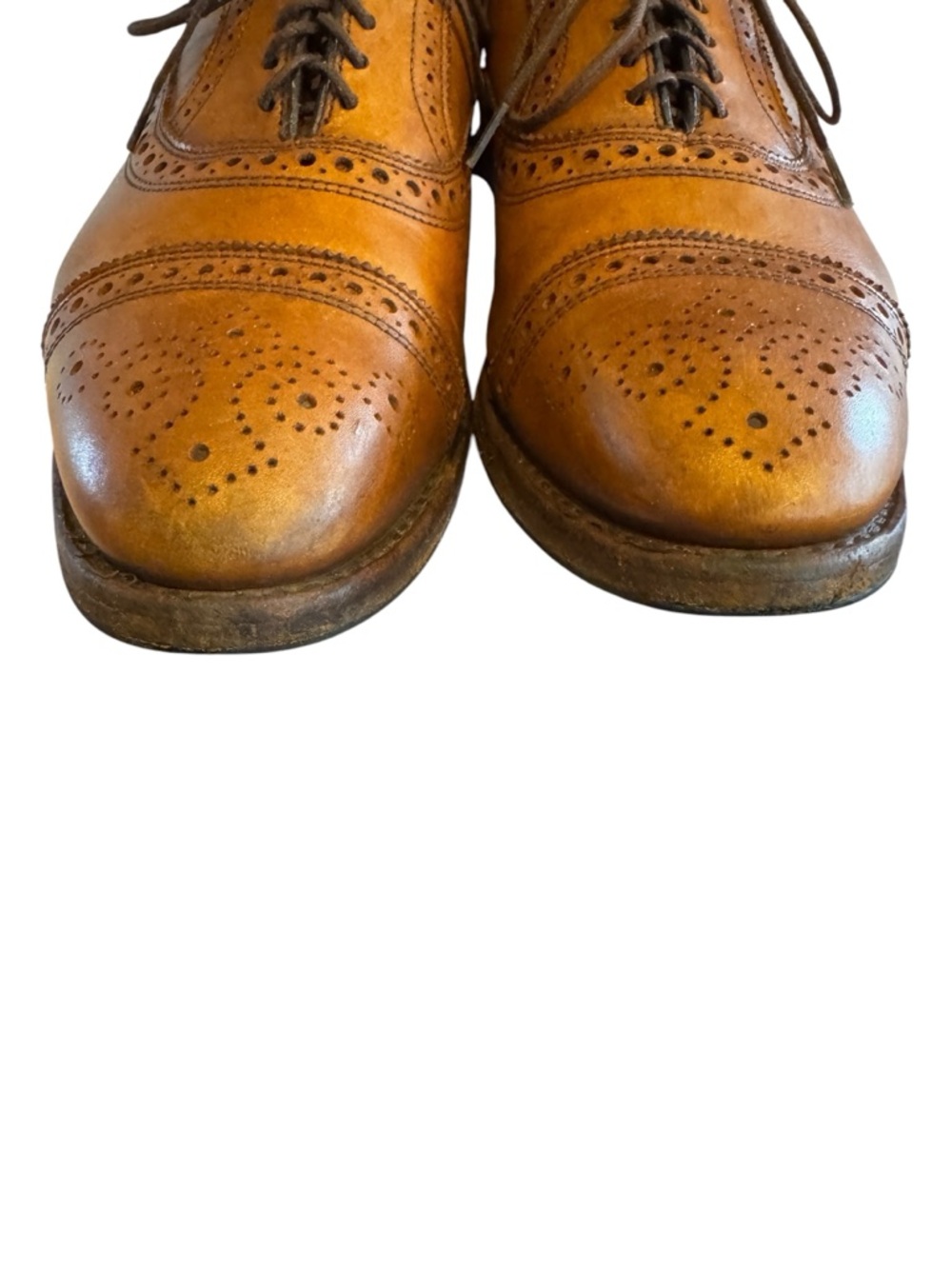 Brooks Brothers Tan Leather Brogue Oxfords - Picture 8 of 10